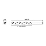 3mm x 61mm Cobalt HSS Drill Bit