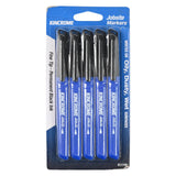 Permanent Marker Fine Tip 5 Pack Black