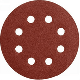 Makita 125mm 80 Grit Brown Sanding Discs - 10 Pack, Hook & Loop Abrasive