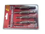 Self centering drill bit set