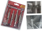 Self centering drill bit set